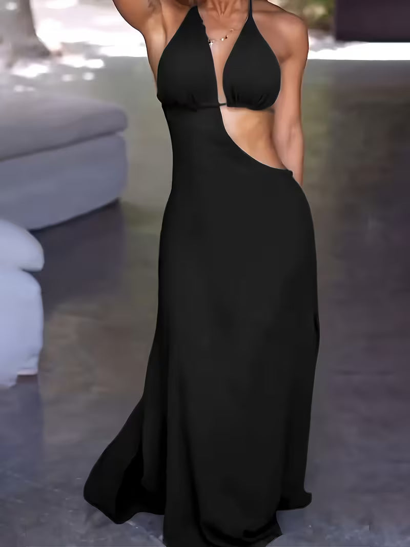 New Women Sleeveless Backless Halter Dress Party Evening Beach Summer Dress