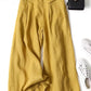 Linen Wide-Leg Ankle Pants, Breathable Thin Loose -Linen Skort, Ethnic Vintage Style Pants, High-Quality Summer Flowy Loose Breathable Trousers