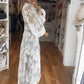 Ladies' Fashion Elegant Lace Long Top
