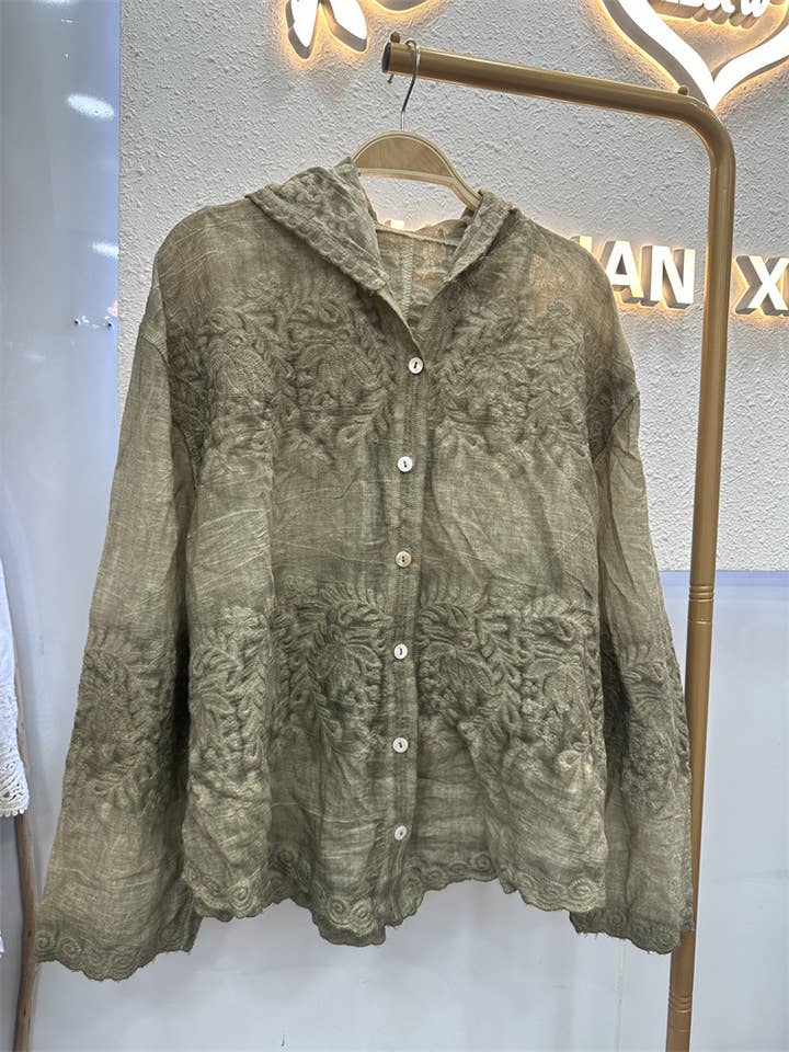 Embroidered Lace Blouse