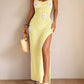 Women'S Hot Hollow-Out Imitation Crochet Vacation Style 3D Crochet Flower Decor Dress