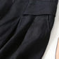 Linen Wide-Leg Ankle Pants, Breathable Thin Loose -Linen Skort, Ethnic Vintage Style Pants, High-Quality Summer Flowy Loose Breathable Trousers
