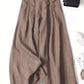 Linen Wide-Leg Ankle Pants, Breathable Thin Loose -Linen Skort, Ethnic Vintage Style Pants, High-Quality Summer Flowy Loose Breathable Trousers