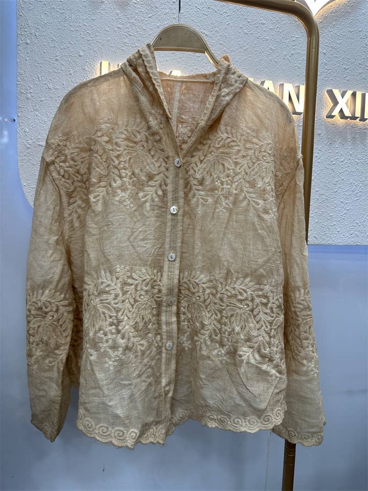 Embroidered Lace Blouse