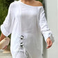 2pcs Strapless Long Sleeve Top And Wide Leg Pants Set