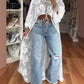 Ladies' Fashion Elegant Lace Long Top