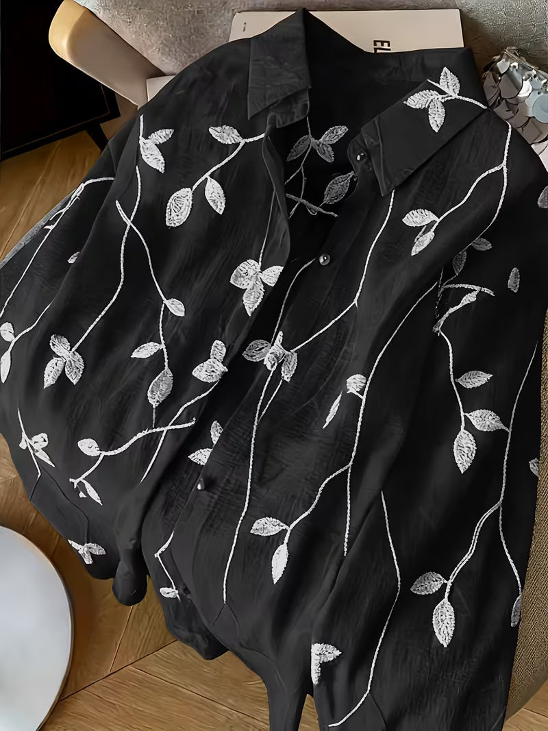025 Summer New Chiffon Cardigan, New Chinese Style Shirt, Women's Blouse, Versatile Outerwear, Stylish and Versatile Top