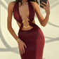 Sexy Metallic Decor Strapless Cami Dress Summer