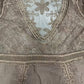 Summer Women'S V-Neck Pullover with Mesh Patchwork, Embroidered Hollow Half-Sleeve Top, Casual Lightweight Loose Shirt for Vacation Outings