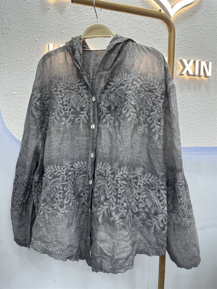 Embroidered Lace Blouse