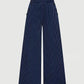 Women'S New Trousers Spring And Summer Fashion Easy Elegant Blue And White Striped Trousers, High Waist Straight Loose Casual Women'S Pants