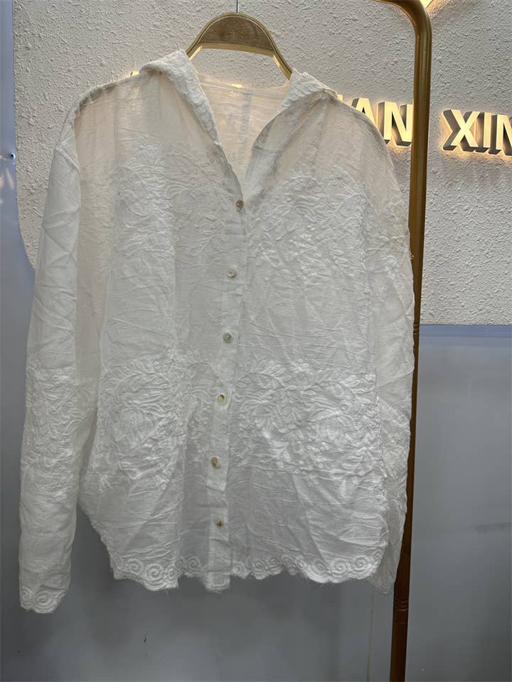 Embroidered Lace Blouse