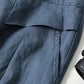 Linen Wide-Leg Ankle Pants, Breathable Thin Loose -Linen Skort, Ethnic Vintage Style Pants, High-Quality Summer Flowy Loose Breathable Trousers